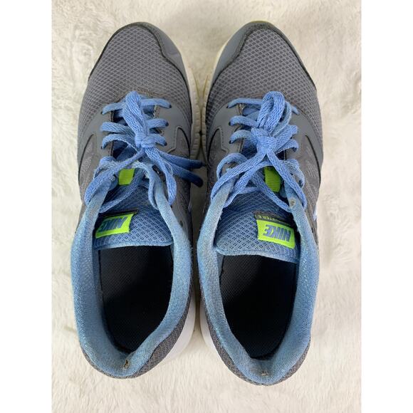 Nike Downshifter 6 Running Shoes Size 8.5 Gray Blue Green 684765-021 Sneakers - Picture 8 of 10